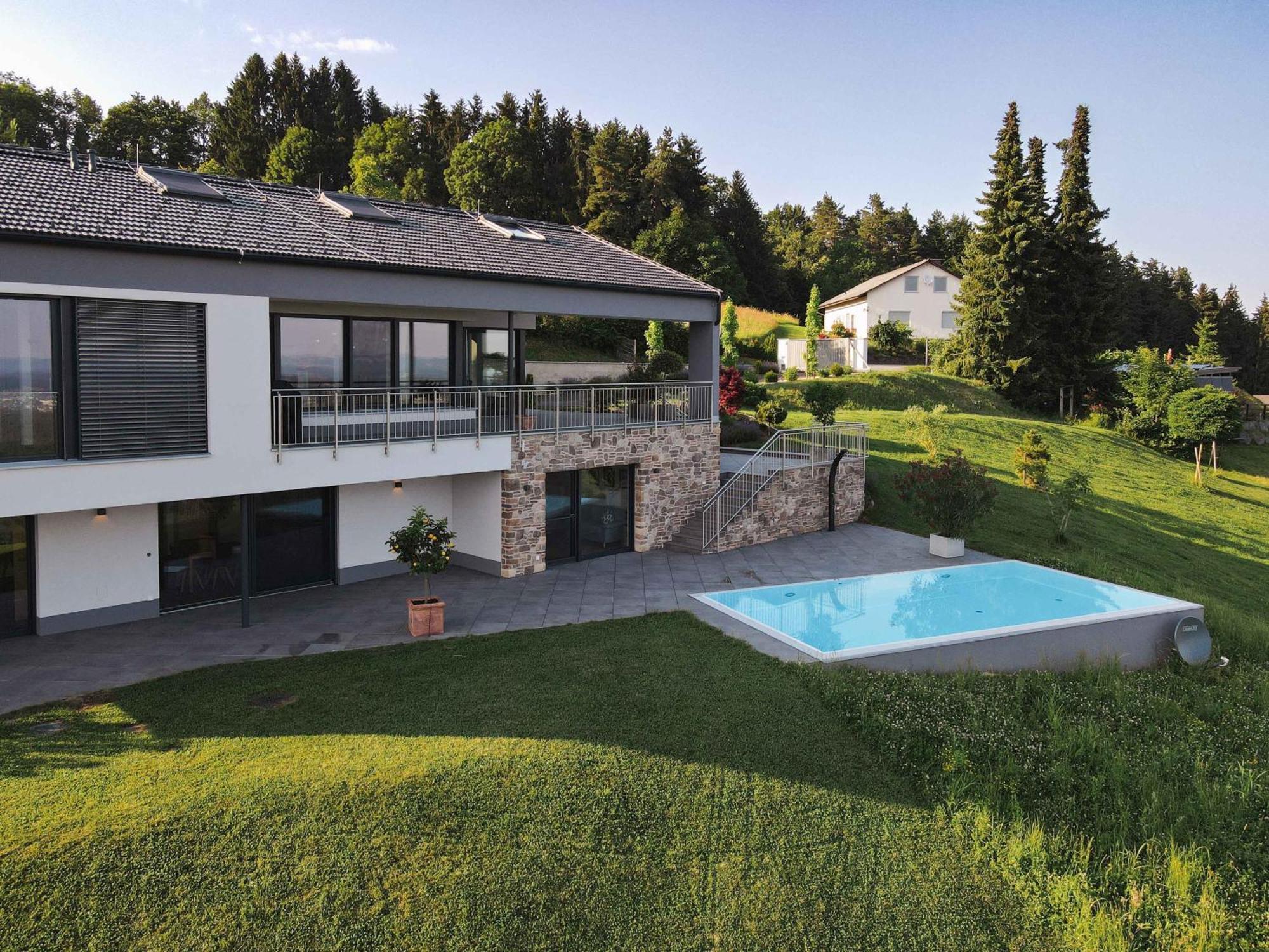 Greim15 --- Ganzes Ferienhaus Mit Fernsicht, Pool, Wellness Deutschlandsberg Eksteriør bilde