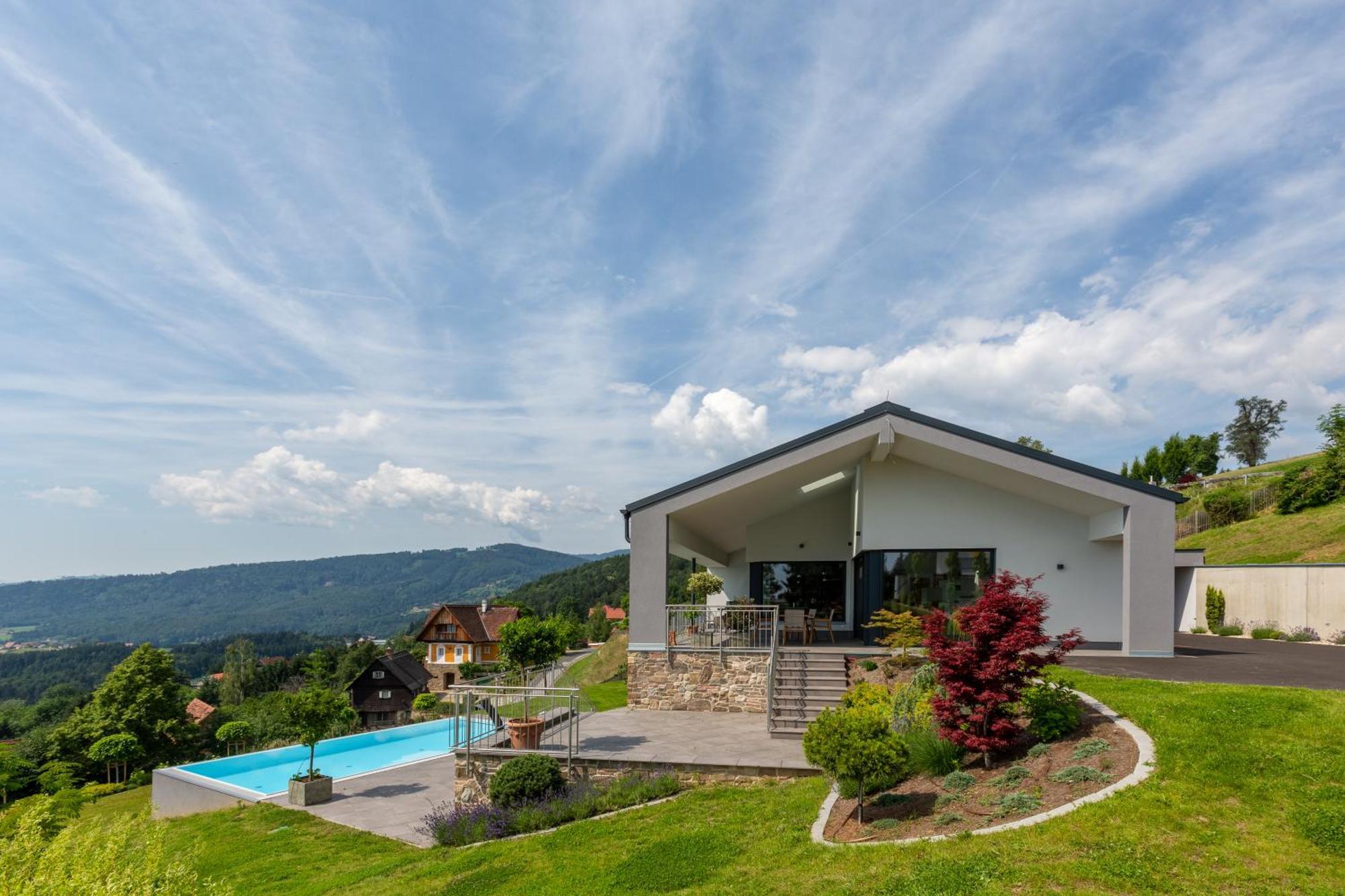 Greim15 --- Ganzes Ferienhaus Mit Fernsicht, Pool, Wellness Deutschlandsberg Eksteriør bilde