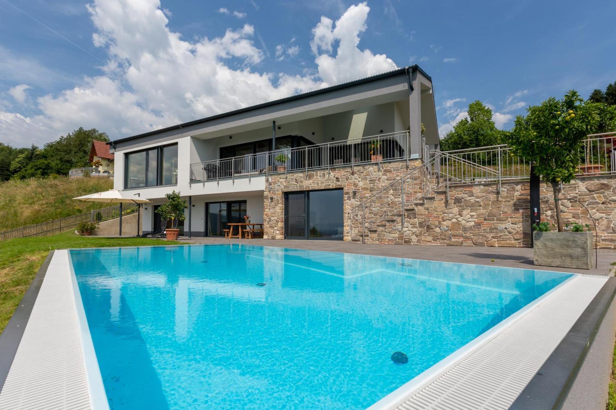 Greim15 --- Ganzes Ferienhaus Mit Fernsicht, Pool, Wellness Deutschlandsberg Eksteriør bilde