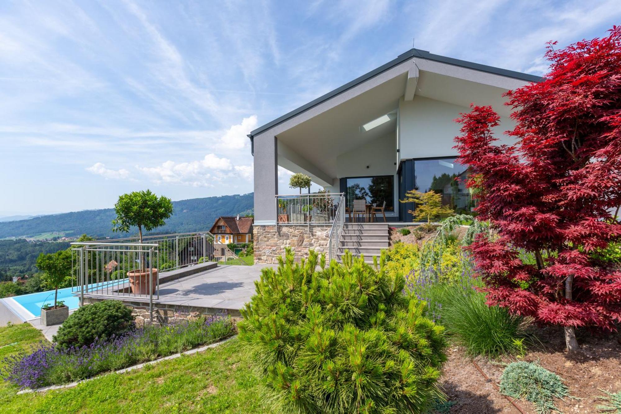 Greim15 --- Ganzes Ferienhaus Mit Fernsicht, Pool, Wellness Deutschlandsberg Eksteriør bilde